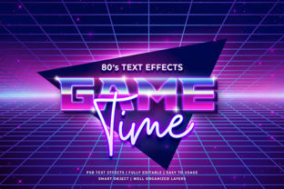 80s Retro 3D Text Effect Mockup