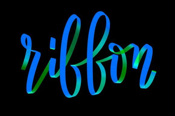 Ribbon and Rainbow Ribbon Brush: Elevating Digital Lettering in Procreate