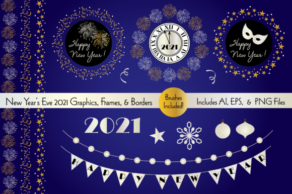 Strategic Design: Leveraging New Year’s Eve Graphics, Frames, and Borders for Brand Impact